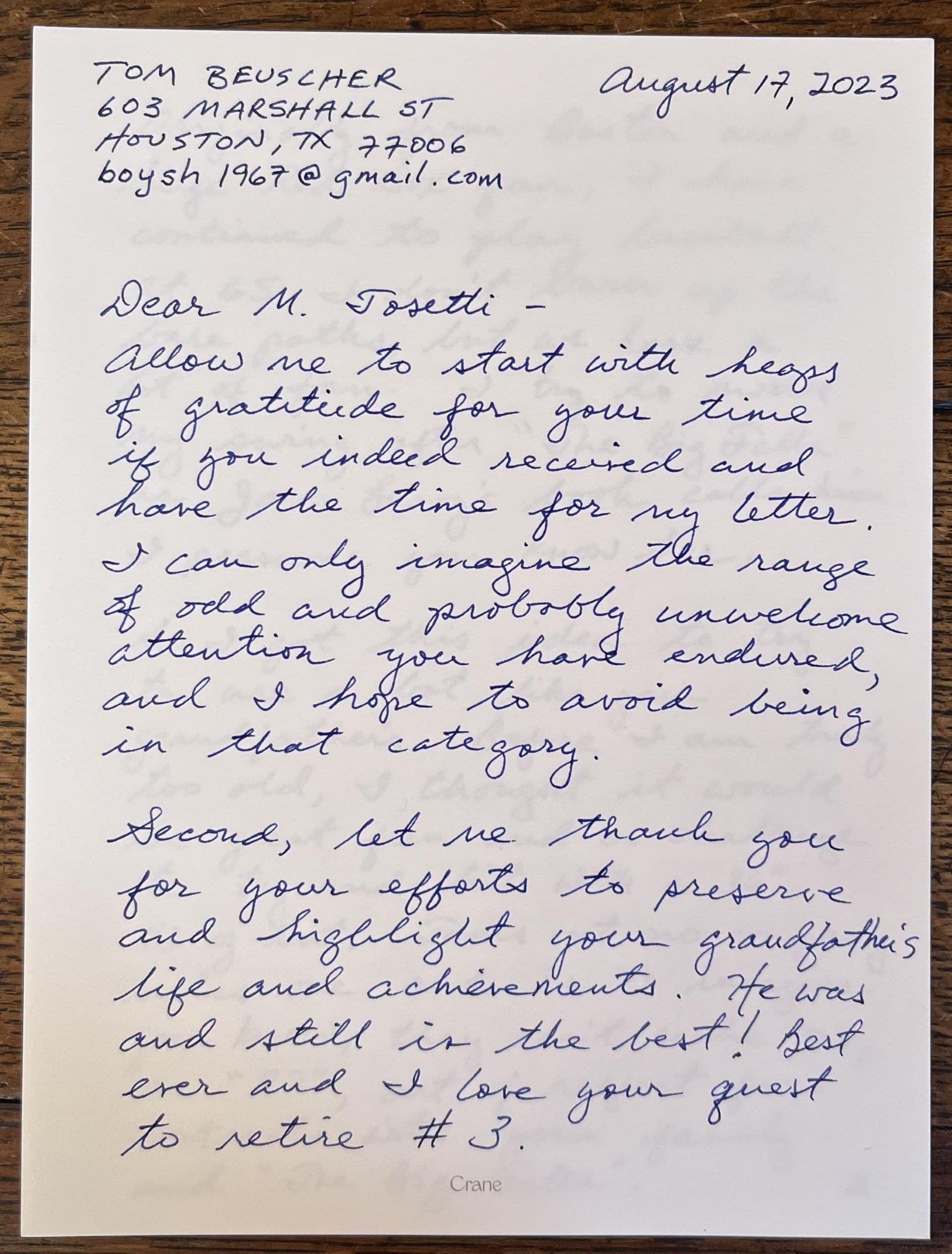 Boysh letter page 1