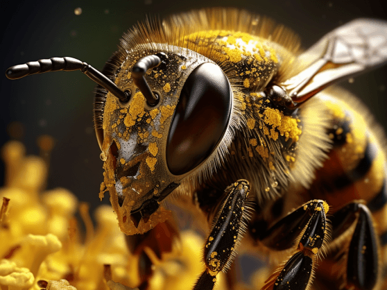 harperh_bee_head_with_pollen_realistic_1610b2f4-6175-4abd-a116-44cd9d6665ac-1.png
